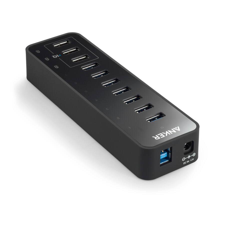 anker 60w 10-poorts usb 3.0 datahub